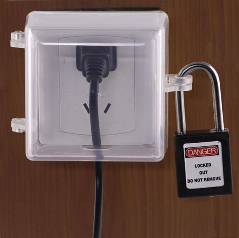 electrical box locks|lockable outside electrical outlet boxes.